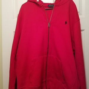 Mens Hooded polo sweatshirts